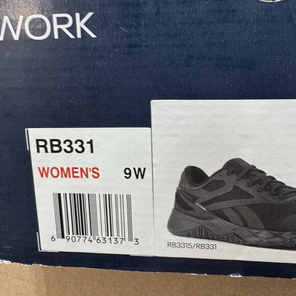 Reebok Womens Nano Flex TR Work Sneaker Black Size 9W - Picture 6 of 6